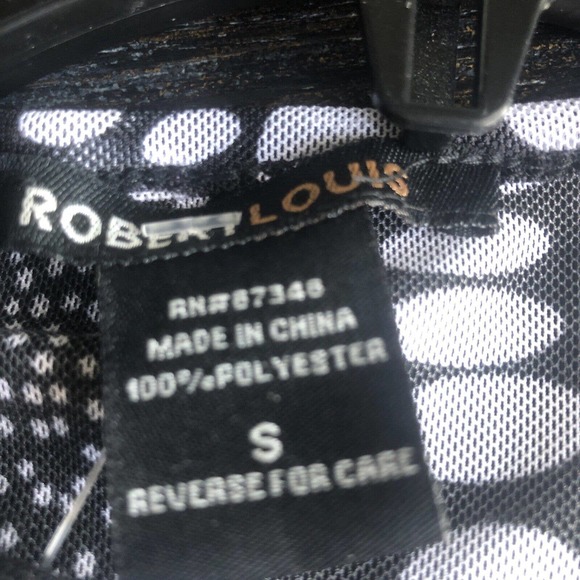 FREE W/PURCHASE Robert Louis Navy White Full Sheer Mesh Knit Dress CoverUp SMALL - Picture 6 of 6